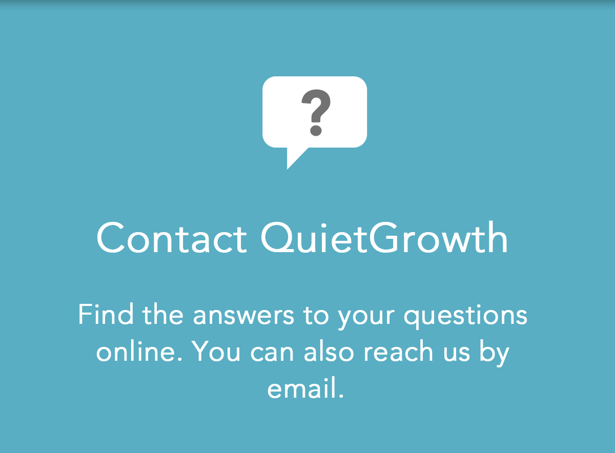 Contact QuietGrowth