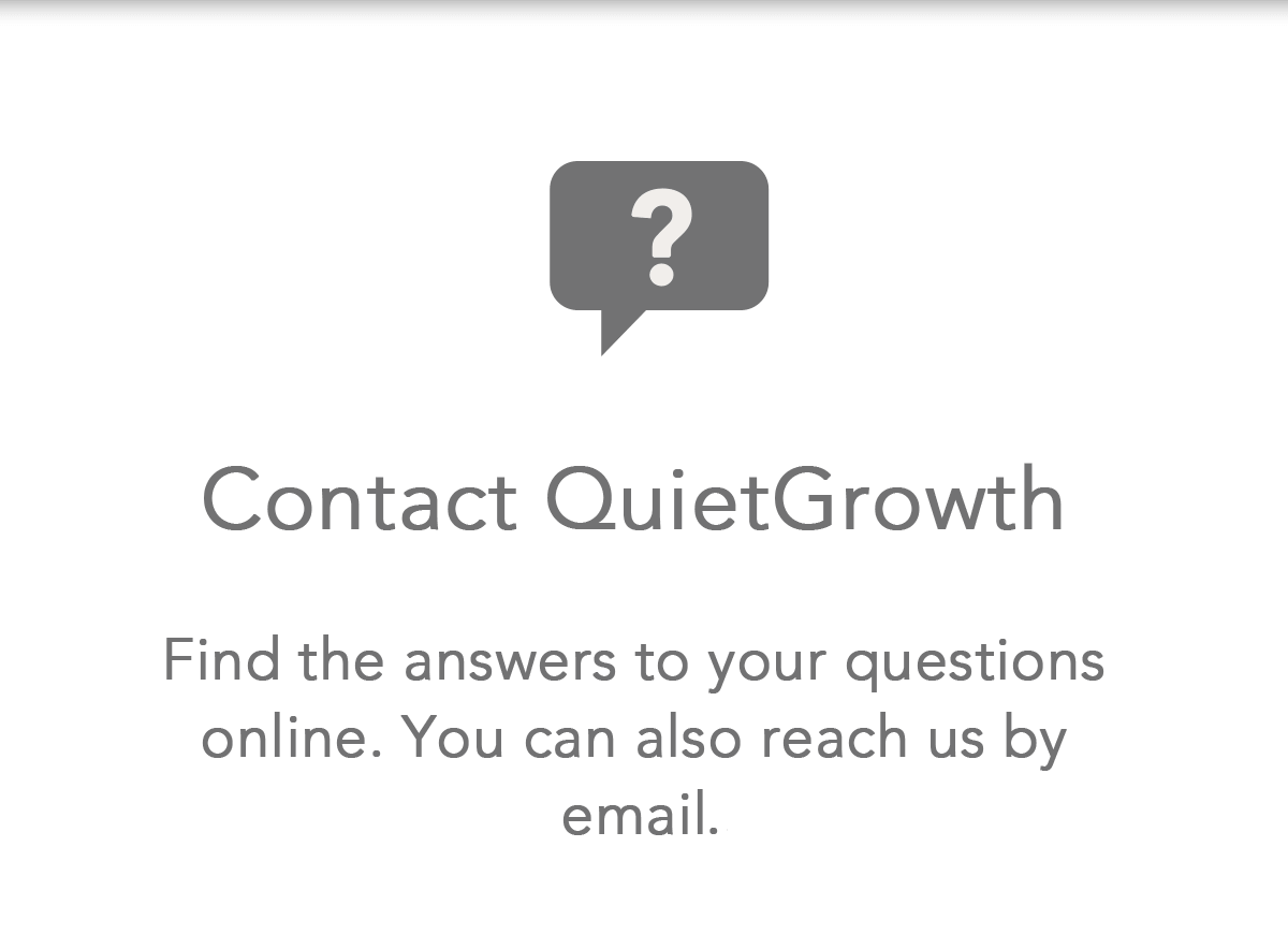 Contact QuietGrowth